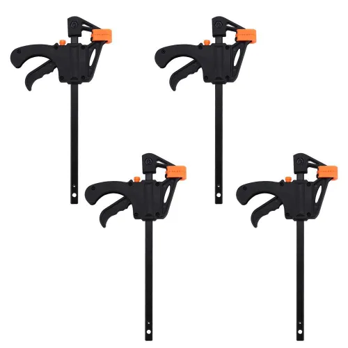 Vista 8 de Abrazadera, Asixx - 4 abrazaderas de trinquete de 4 x 8 pulgadas, mini abrazadera para carpintería, kit de herramientas manuales de bricolaje
