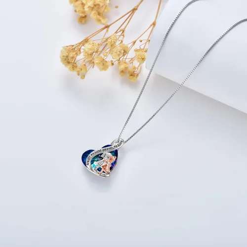 Vista 53 de Collar de plata de ley para hermanas, joyas de cumpleaños para hermanas y amigas