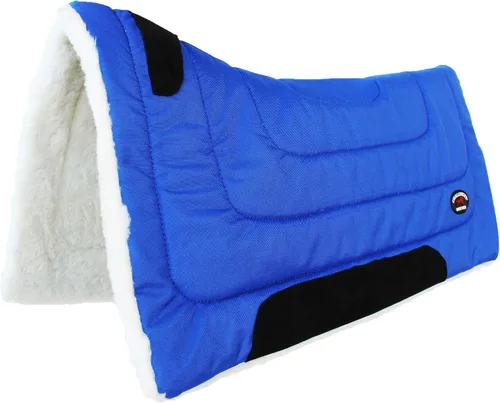 Vista 8 de CHALLENGER Horse & Pony Saddle PAD Western Riding Trail Cordura Top Fur Bottom Full 39143