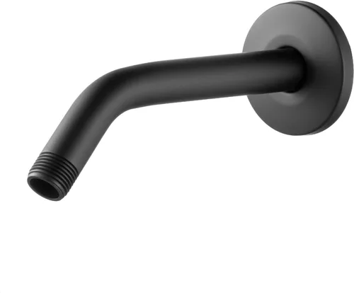 Vista 15 de OFFO Brazo de ducha con pestaña, de 6 pulgadas en oro brillante, montaje en pared, reemplazo, brazo angular de cabezal de ducha montado en la pared