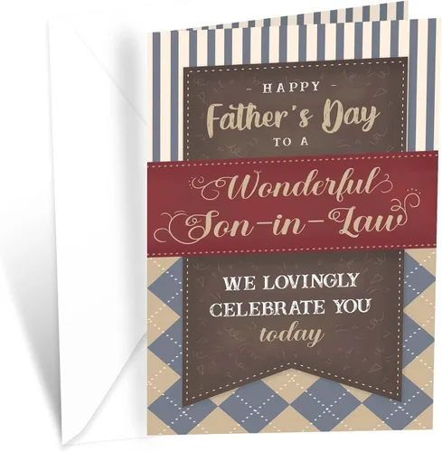 Vista 11 de Prime Greetings Tarjeta del día del padre para hermano, hecha en Estados Unidos, ecológica, tarjeta gruesa con sobre de primera calidad de 5 x 7.75