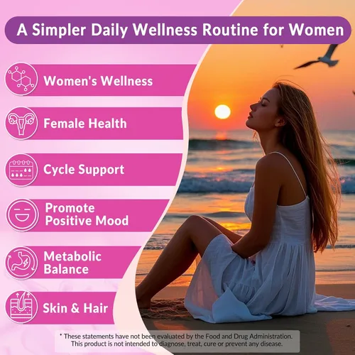 Vista 3 de Suplemento de mio-inositol y D-Chiro inositol para mujeres, proporción 40:1 de inositol con Omega 3, MTHF Folato, vitamina D3, B12, magnesio y zinc
