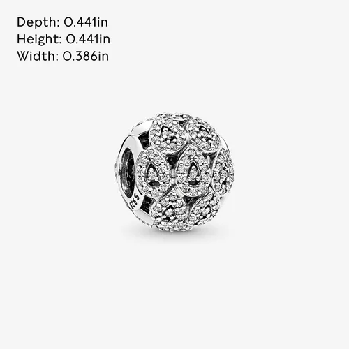 Vista 5 de Joyería Pandora Brillantes Formas Circonita Charms En Plata De Ley