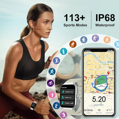 Vista 4 de Smart Watch 2026 NEW 1.91" Smartwatch for Men Women(Answer/Make Call),Fitness Watch with 110+ Sport Modes, Reloj Inteligente with Sleep