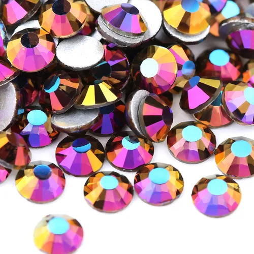 Vista 8 de Dowarm 1440 diamantes de imitación SS4 con parte trasera plana, diamantes de imitación de cristal con parte trasera plana de 0.059 in