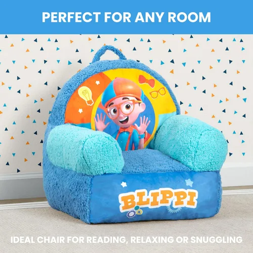 Vista 8 de Delta Children - Silla Blippi Cozee Buddy para niños, color azul