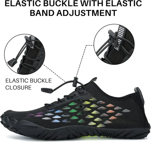Vista 4 de Zapatos de agua para hombre y mujer, de secado rápido, para playa, natación, descalzo, piscina, agua, calcetines, zapatos para surf, buceo