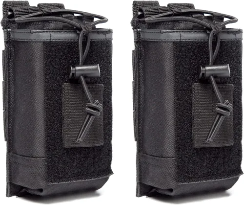 Vista 8 de LUITON Funda de radio táctica - Soporte de radio Molle resistente para Walkie Talkies bidireccionales