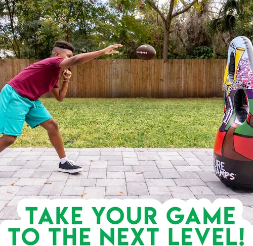 Vista 11 de Franklin Sports Juego de lanzamiento de objetivos de fútbol para niños, juguete inflable de tiro con mini pelotas de fútbol suaves - Divertido juego