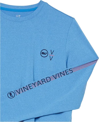 Vista 4 de vineyard vines Camiseta de manga larga Vv Harbor Performance para niño