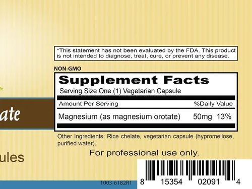 Vista 3 de Priority One Vitaminas - Orotato de Magnesio 100 Cápsulas - Magnesio Biodisponible