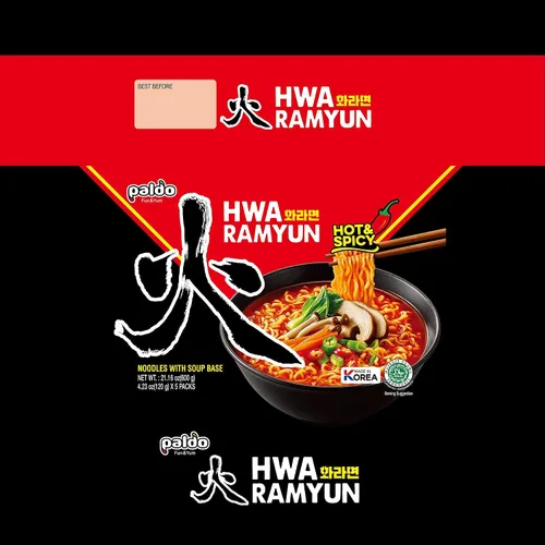 Vista 6 de Paldo, Fideos instantáneos Hwa Ramen, 5