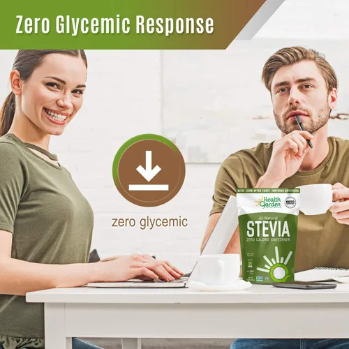 Vista 6 de Health Garden Edulcorante en polvo de stevia - Todo natural - Kosher - Sin gluten y azúcar - Apto para dieta cetogénica (12 onzas)