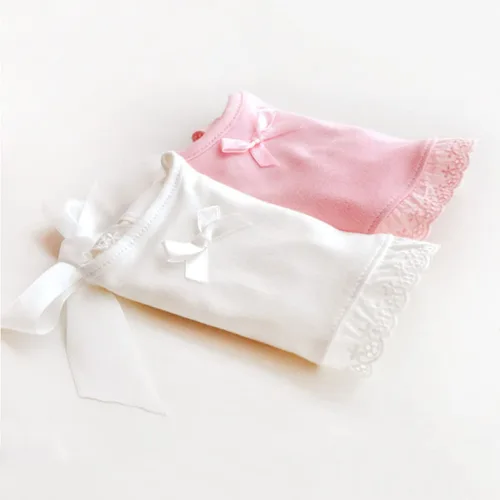 Vista 7 de Healifty Babero de algodón de encaje para recién nacidos, niños y niñas, diseño suave y absorbente para alimentar y babear, elegante y funcional