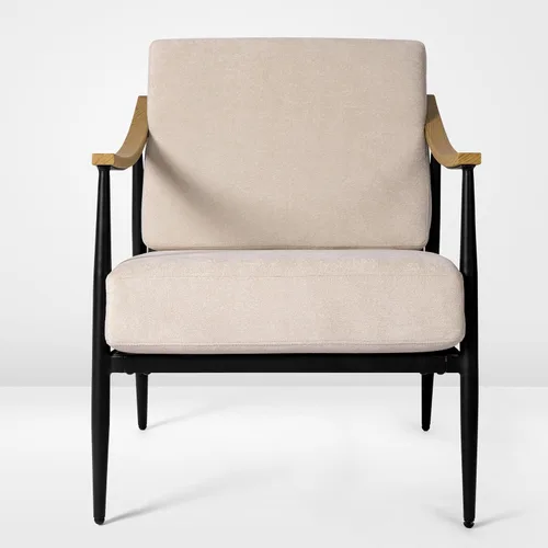 Vista 3 de RNKSFX - Silla con acentos modernos para sala de estar/dormitorio, silla de mediados de siglo con brazos, silla decorativa tapizada para oficina