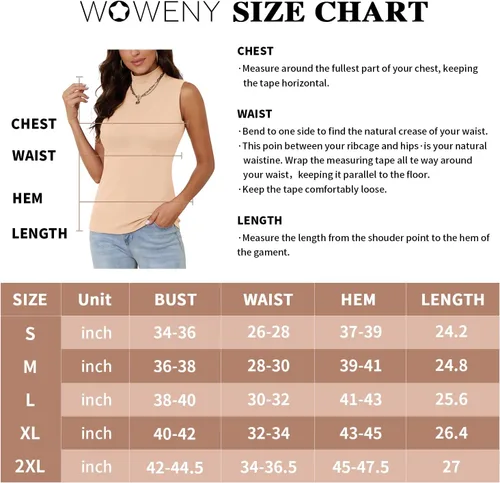 Vista 6 de WOWENY Camisetas térmicas de cuello alto para mujer, ligeras, de manga larga, ropa interior suave, ajustada, suéter básico