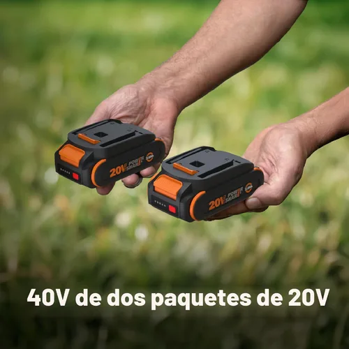 Vista 7 de Worx Cortacésped inalámbrico, cortacésped 2 en 1 de 40 V y 14 pulgadas