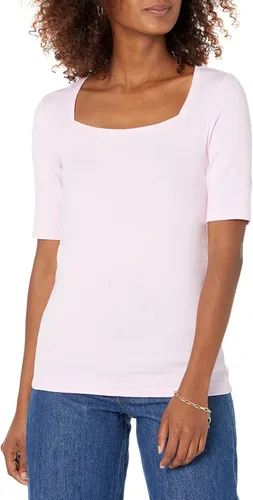 Vista 75 de Amazon Essentials - Camiseta de manga corta y cuello cuadrado para mujer