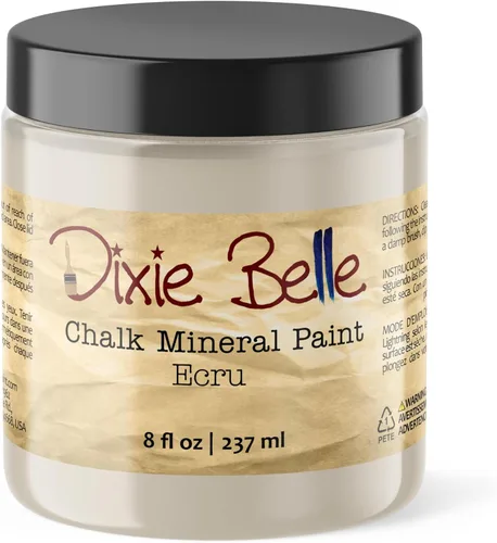 Vista 240 de Pintura para muebles con acabado de tiza Dixie Belle Paint Company - Amatista (4oz) - Pintura mineral de tiza chic púrpura profundo mate