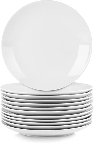 Vista 14 de 10 Strawberry Street 7" Catering Coupe - Cuenco para cereales, juego de 12, color blanco