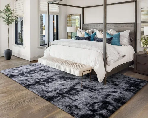 Vista 185 de Softlife Alfombra naranja para dormitorio, alfombra de felpa esponjosa para sala de estar para niñas, alfombra lanuda para niños, alfombra suave