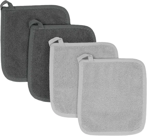 Vista 26 de RITZ Guante de olla y protector térmico de rizo: Resistente al calor sin igual, duradero 100% algodón – Diseñado ergonómicamente para un agarre