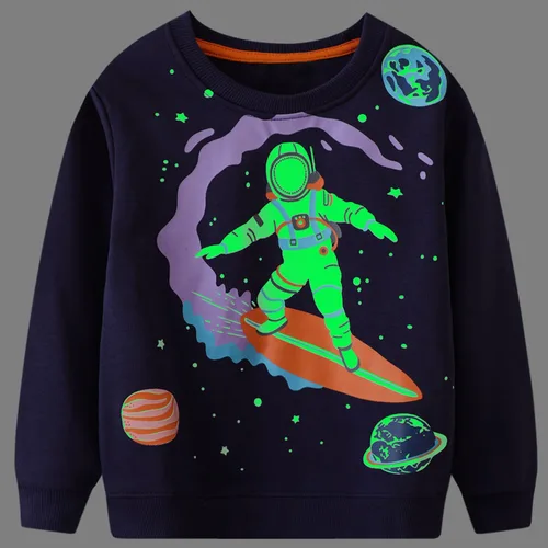 Vista 78 de Bumeex Sudaderas con cuello redondo para niños de 2 a 7 años