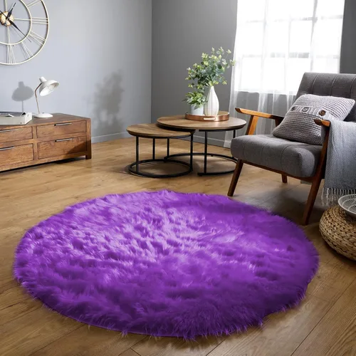 Vista 124 de Latepis - Alfombra rectangular de piel sintética tipo lana de oveja suave y esponjosa de estilo bohemio para sala de estar, dormitorio y residencias