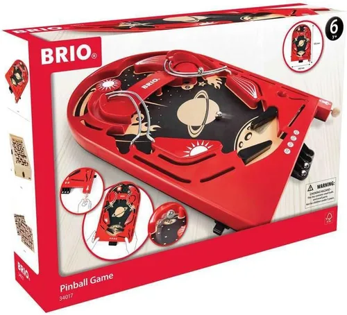 Vista 5 de BRIO 34017 Juego de pinball – Estilo clásico de arcade vintage Juego de cerebro atractivo para niños y adultos Regalo ideal para edades de 6