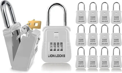 Vista 11 de Lion Locks 1500 Caja de Bloqueo de Llaves con Código, Caja de Seguridad para Llaves al Aire Libre, Caja de Seguridad para Inmobiliarios