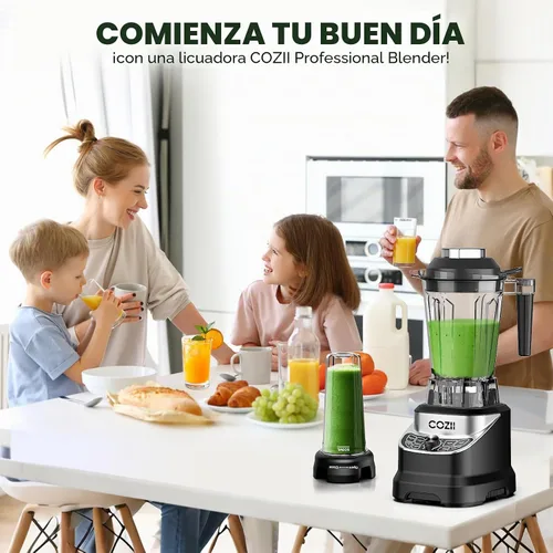 Vista 7 de COZII - Licuadora profesional de 2000 W, 64 onzas, batidora de batido de encimera, taza de 21 onzas 7 Presets Blenders for Kitchen,Smoothies/Ice