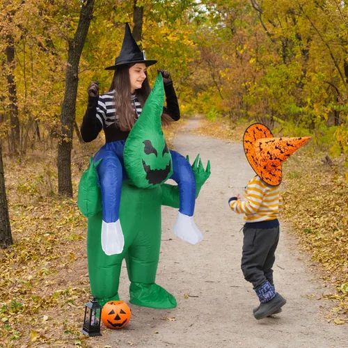 Vista 4 de MH ZONE Inflatable Ghost Costumes for Adult Funny Halloween Costumes Alien Costume Adult Size Cosplay Costume Suit