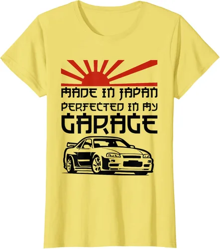 Vista 26 de JDM Japan Motorsport Tuning Car - Camiseta de los años 90, Blanco, S