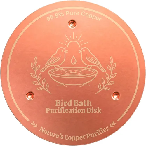 Vista 11 de Disco de cobre para baño de pájaros, 99.9% de cobre puro