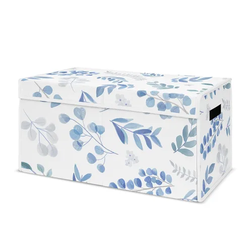 Vista 7 de Sweet Jojo Designs Caja de almacenamiento plegable de juguetes con tapa para habitación de bebé, habitación de niños, marfil, bohemio, vintage