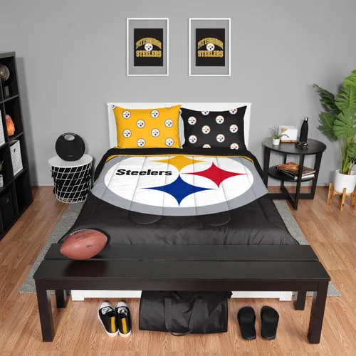 Vista 11 de FOCO Unisex-Adult NFL Team Logo Bed in a Bag Comforter Bedding 3-Piece Set