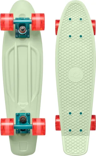 Vista 12 de Retrospec Quip Mini Cruiser Skateboard 22.5" Patineta Cruiser Completa de Plástico Retro Clásico con Rodamientos ABEC 7 y Ruedas PU, Tabla Compacta