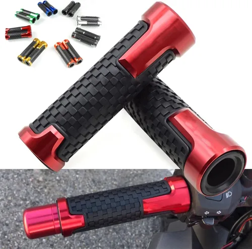 Vista 6 de 7/8 ''0.866 in motocicleta goma mano agarre barra manillar para Yamaha MT07 FZ07 Mt-07 Fz-07 2014 2015 2016 2017 2018 2019
