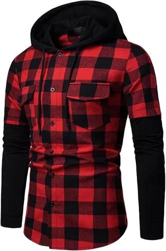 Vista 2 de Mens Summer Hoodie Casual Baggy Long Sleeve Tops with Hood Regular Fit Print Graphic Athletic Pullover