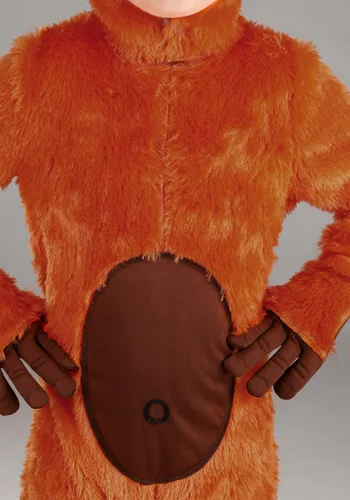 Vista 4 de Disfraz de Orangután Naranja para Niños Multicolor