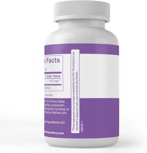 Vista 3 de Pure Original Ingredients Raíz de malvavisco, (100 cápsulas) siempre puro, sin aditivos ni rellenos, verificado por laboratorio