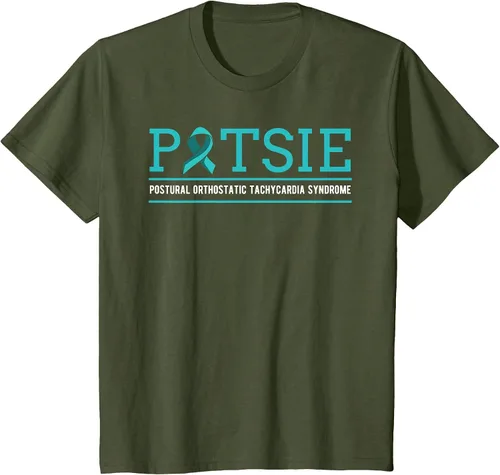 Vista 30 de POTS Dysautonomia Turquoise Ribbon Autonomic Dysfunction T-Shirt Asphalt Grey