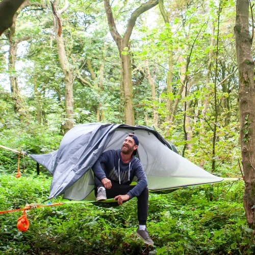 Vista 14 de Tentsile Connect V3 - Hamaca de tienda de campaña para 2 personas, The Original Tree Tent Company, capacidad de 880 libras, casa de árbol portátil