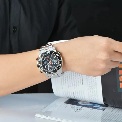 Vista 7 de Bulova, 98B212, reloj de cuarzo japonés con pantalla analógica para hombre, color blanco