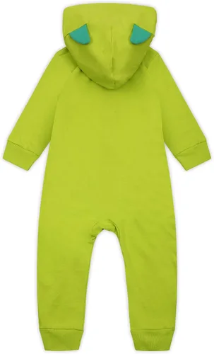 Vista 2 de Disney Monsters Inc - Disfraz de niño con capucha y cremallera para recién nacidos, bebés y niños pequeños, color azul o verde