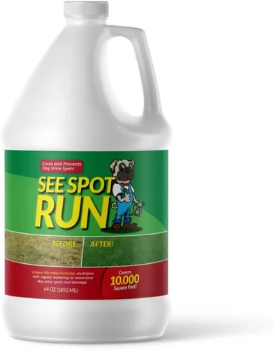 Vista 2 de See Spot Run - Protección para césped Protector de césped de orina para perros que cura y evita quemaduras. Seguro para mascotas, protector