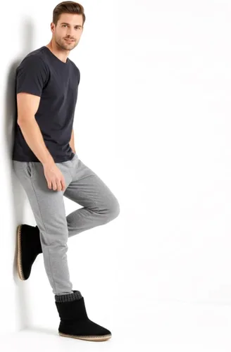 Vista 2 de cosyone1997 Pantuflas acogedoras para hombre para interiores, zapatos de casa mullidos con suela de agarre antideslizante, calcetines de mocasín