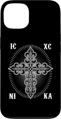 Vista 7 de IC XC Nika Cross Christogram Orthodox Christian Case for iPhone 17