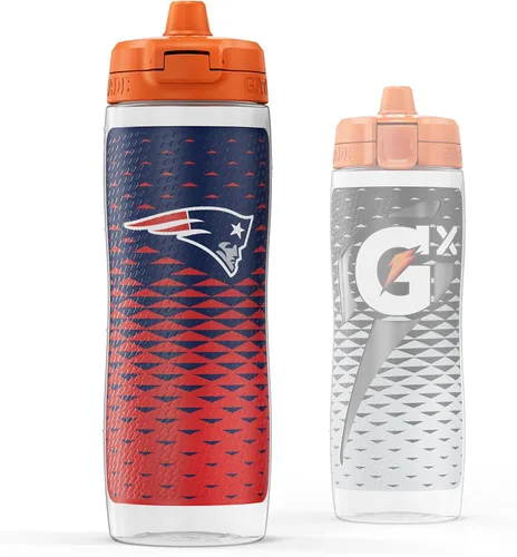 Vista 31 de Gatorade Gx NFL - Botellas antideslizantes para apretar, 30 onzas líquidas, sistema de hidratación Gx