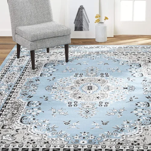 Vista 16 de Home Dynamix Premium Sakarya - Alfombra tradicional con borde de medallón, color azul campo, 9 pies 2 pulgadas x 12 pies 5 pulgadas, rectangular